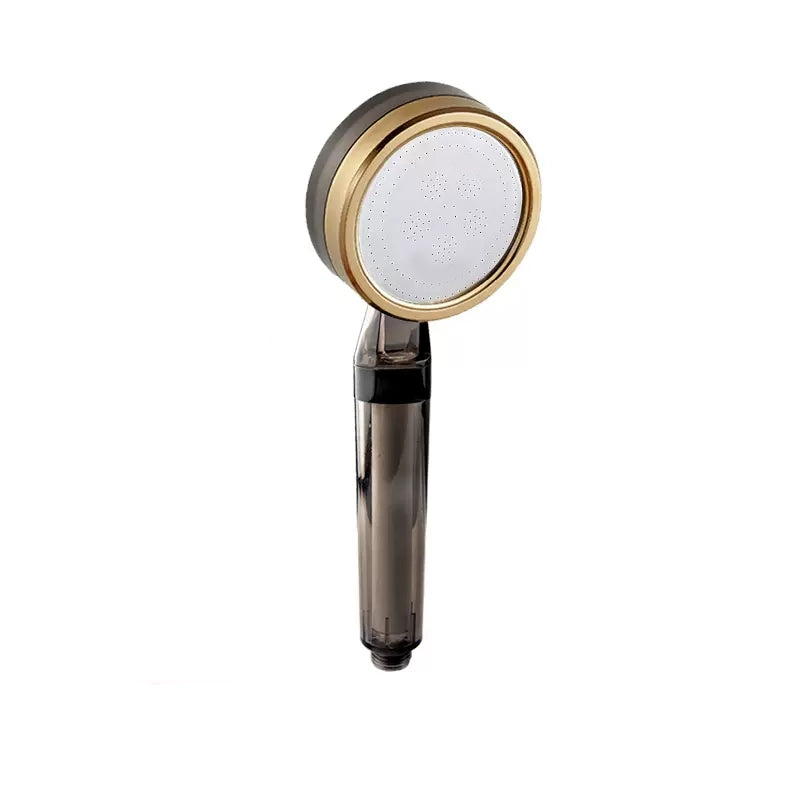 Modern Round Hand Shower 3 Sprays Pattern Wall-Mount Hand Shower Gold Hand Shower Clearhalo 'Bathroom Remodel & Bathroom Fixtures' 'Home Improvement' 'home_improvement' 'home_improvement_shower_heads' 'Shower Heads' 'shower_heads' 'Showers & Bathtubs Plumbing' 'Showers & Bathtubs' 7321146