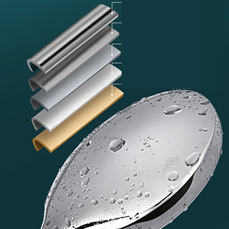 Modern Round Hand Shower 3 Sprays Pattern Wall-Mount Hand Shower Clearhalo 'Bathroom Remodel & Bathroom Fixtures' 'Home Improvement' 'home_improvement' 'home_improvement_shower_heads' 'Shower Heads' 'shower_heads' 'Showers & Bathtubs Plumbing' 'Showers & Bathtubs' 7321149