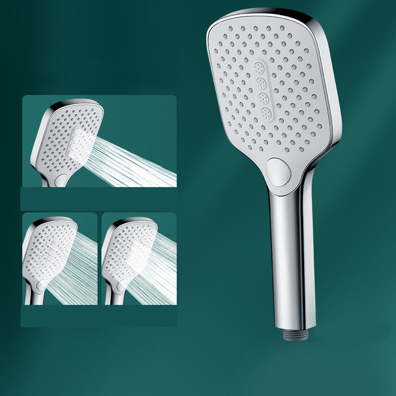 Contemporary Rectangular Hand Shower 3 Sprays Wall-Mount Hand Shower Silver Hand Shower Hose not included Clearhalo 'Bathroom Remodel & Bathroom Fixtures' 'Home Improvement' 'home_improvement' 'home_improvement_shower_heads' 'Shower Heads' 'shower_heads' 'Showers & Bathtubs Plumbing' 'Showers & Bathtubs' 7321158
