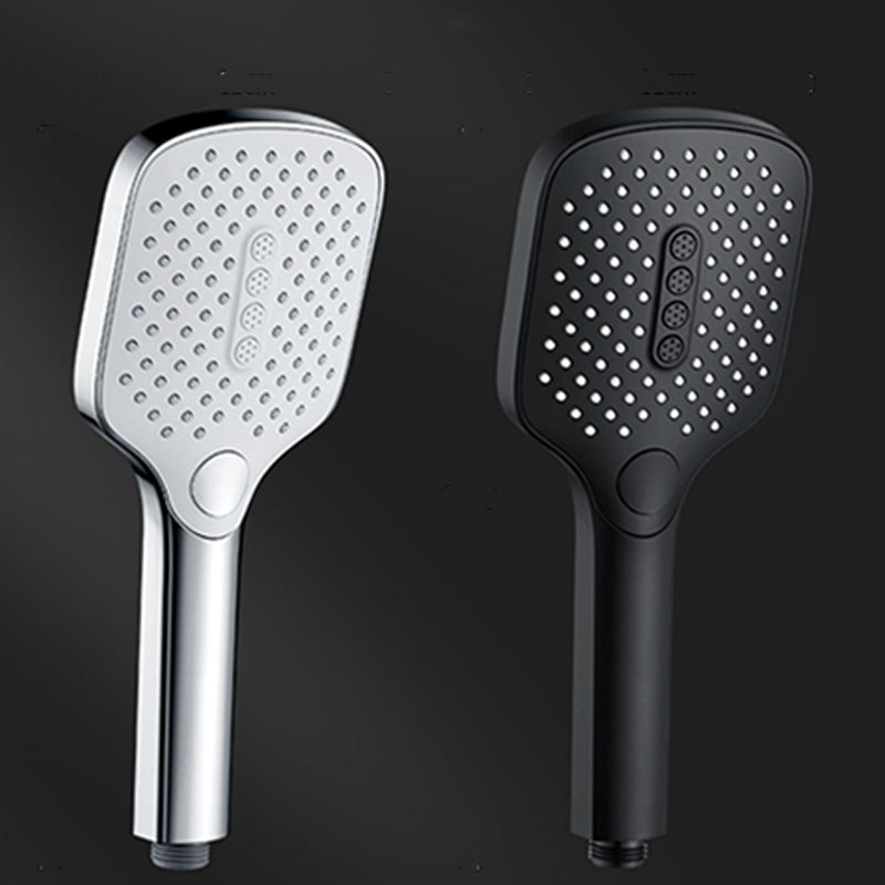 Contemporary Rectangular Hand Shower 3 Sprays Wall-Mount Hand Shower Clearhalo 'Bathroom Remodel & Bathroom Fixtures' 'Home Improvement' 'home_improvement' 'home_improvement_shower_heads' 'Shower Heads' 'shower_heads' 'Showers & Bathtubs Plumbing' 'Showers & Bathtubs' 7321162