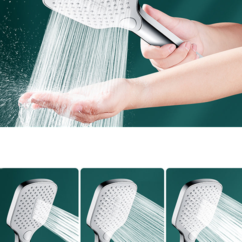 Contemporary Rectangular Hand Shower 3 Sprays Wall-Mount Hand Shower ...