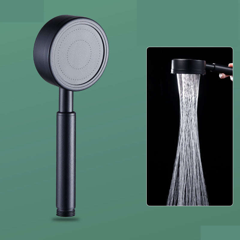 Modern Stainless Steel Hand Shower Standard Spray Pattern Wall-Mount Hand Shower Black Hand Shower Hose not included Clearhalo 'Bathroom Remodel & Bathroom Fixtures' 'Home Improvement' 'home_improvement' 'home_improvement_shower_heads' 'Shower Heads' 'shower_heads' 'Showers & Bathtubs Plumbing' 'Showers & Bathtubs' 7321175