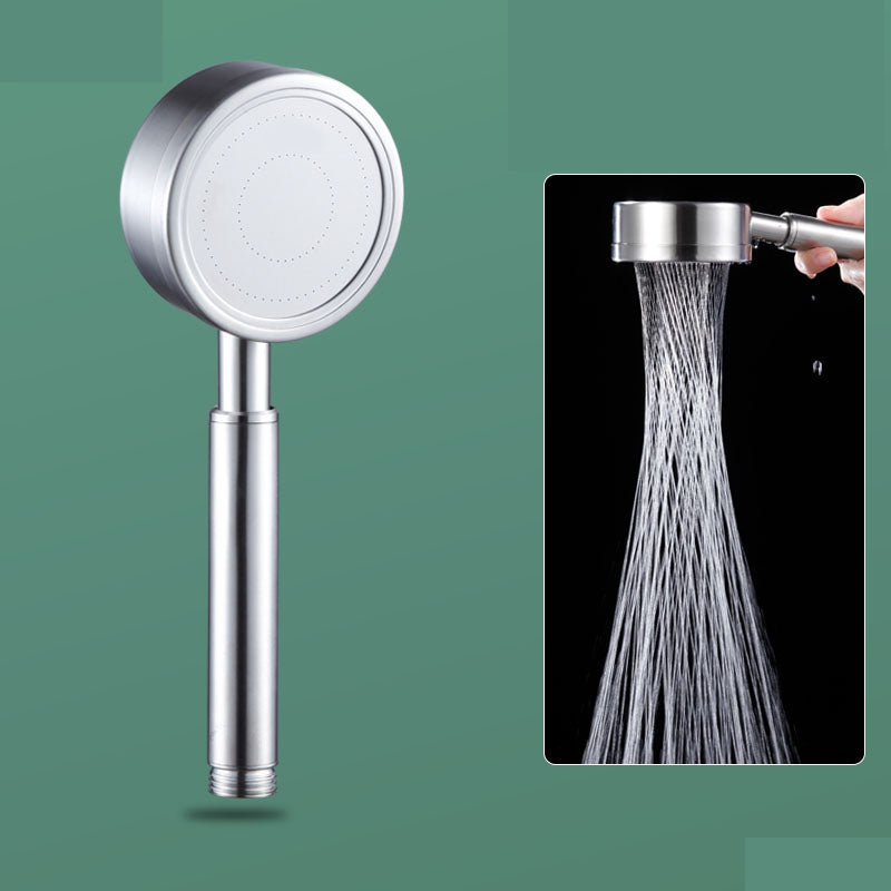 Modern Stainless Steel Hand Shower Standard Spray Pattern Wall-Mount Hand Shower Silver Hand Shower Hose not included Clearhalo 'Bathroom Remodel & Bathroom Fixtures' 'Home Improvement' 'home_improvement' 'home_improvement_shower_heads' 'Shower Heads' 'shower_heads' 'Showers & Bathtubs Plumbing' 'Showers & Bathtubs' 7321177