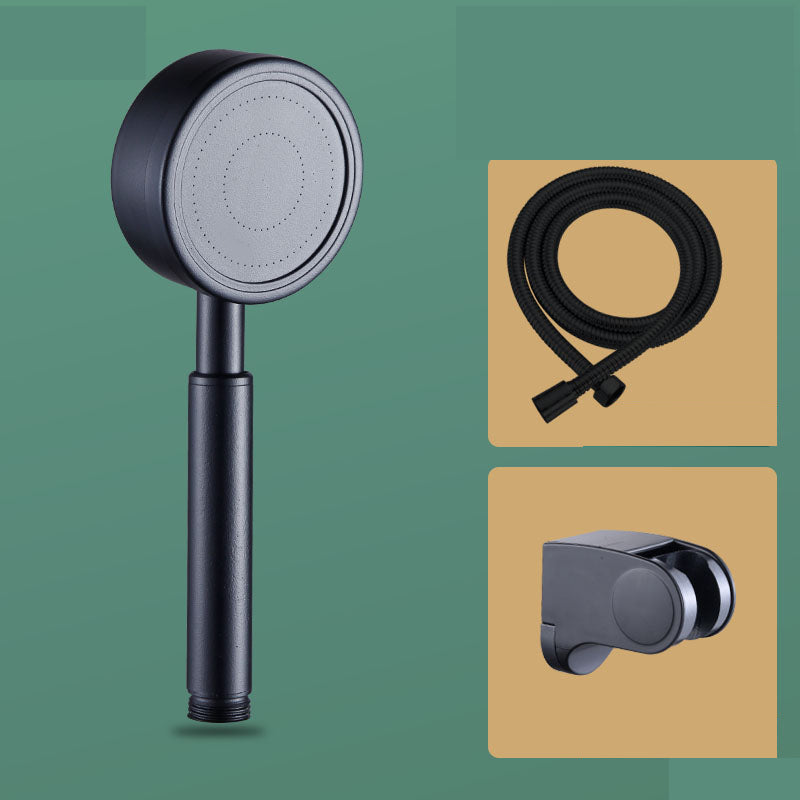 Modern Stainless Steel Hand Shower Standard Spray Pattern Wall-Mount Hand Shower Black Shower Heads & Hose & Wall pedestal Clearhalo 'Bathroom Remodel & Bathroom Fixtures' 'Home Improvement' 'home_improvement' 'home_improvement_shower_heads' 'Shower Heads' 'shower_heads' 'Showers & Bathtubs Plumbing' 'Showers & Bathtubs' 7321179