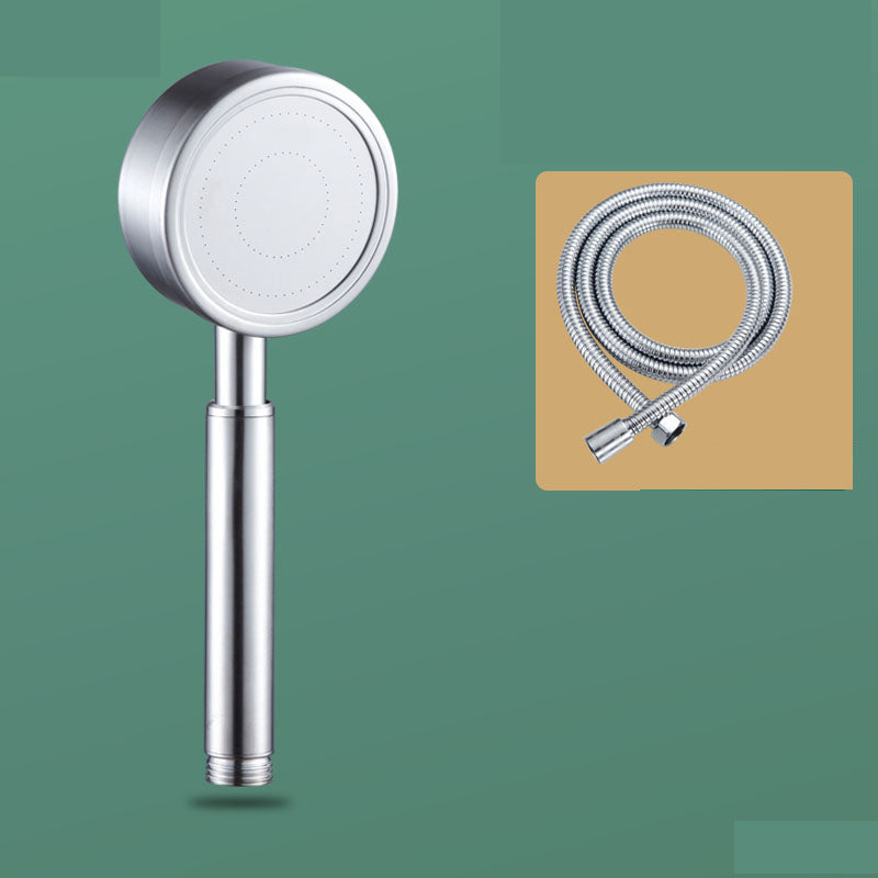 Modern Stainless Steel Hand Shower Standard Spray Pattern Wall-Mount Hand Shower Silver Shower Head with Hose Clearhalo 'Bathroom Remodel & Bathroom Fixtures' 'Home Improvement' 'home_improvement' 'home_improvement_shower_heads' 'Shower Heads' 'shower_heads' 'Showers & Bathtubs Plumbing' 'Showers & Bathtubs' 7321184