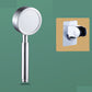 Modern Stainless Steel Hand Shower Standard Spray Pattern Wall-Mount Hand Shower Silver Shower & Punch-free Wall Seat Hose not included Clearhalo 'Bathroom Remodel & Bathroom Fixtures' 'Home Improvement' 'home_improvement' 'home_improvement_shower_heads' 'Shower Heads' 'shower_heads' 'Showers & Bathtubs Plumbing' 'Showers & Bathtubs' 7321195