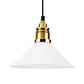 1 Bulb Pendant Light Modern Stylish Conic Shade Metal Hanging Lamp in Black/Grey/White for Dining Room White Clearhalo 'Ceiling Lights' 'Modern Pendants' 'Modern' 'Pendant Lights' 'Pendants' Lighting' 73218