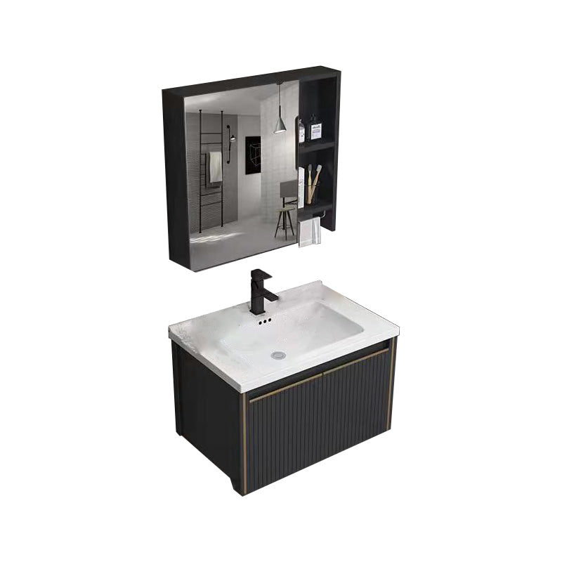Modern Wall Mount Bathroom Vanity Set Stone Faucet Included Bathroom Vanity Vanity & Faucet & Mirror Cabinet Ceramic Clearhalo 'Bathroom Remodel & Bathroom Fixtures' 'Bathroom Vanities' 'bathroom_vanities' 'Home Improvement' 'home_improvement' 'home_improvement_bathroom_vanities' 7321874