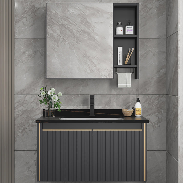 Modern Wall Mount Bathroom Vanity Set Stone Faucet Included Bathroom Vanity Clearhalo 'Bathroom Remodel & Bathroom Fixtures' 'Bathroom Vanities' 'bathroom_vanities' 'Home Improvement' 'home_improvement' 'home_improvement_bathroom_vanities' 7321876