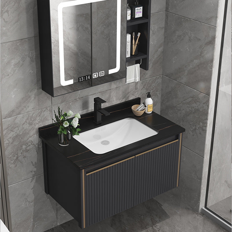 Modern Wall Mount Bathroom Vanity Set Stone Faucet Included Bathroom Vanity Clearhalo 'Bathroom Remodel & Bathroom Fixtures' 'Bathroom Vanities' 'bathroom_vanities' 'Home Improvement' 'home_improvement' 'home_improvement_bathroom_vanities' 7321878