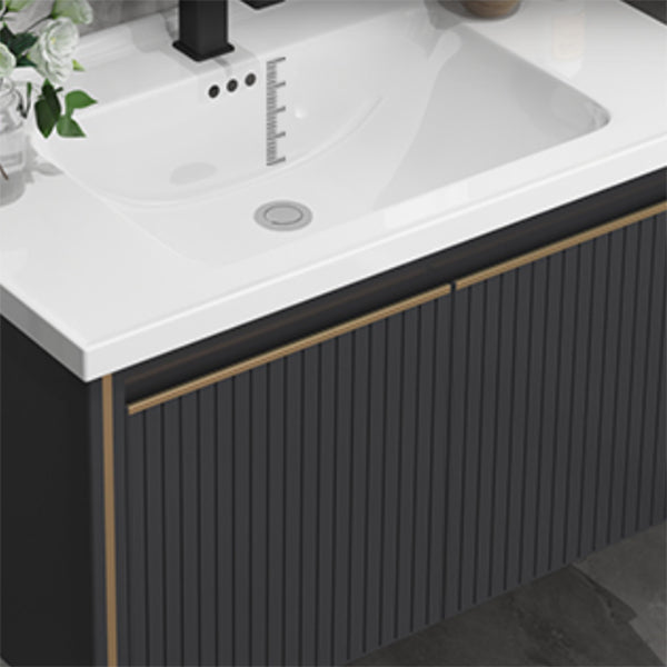 Modern Wall Mount Bathroom Vanity Set Stone Faucet Included Bathroom Vanity Clearhalo 'Bathroom Remodel & Bathroom Fixtures' 'Bathroom Vanities' 'bathroom_vanities' 'Home Improvement' 'home_improvement' 'home_improvement_bathroom_vanities' 7321887