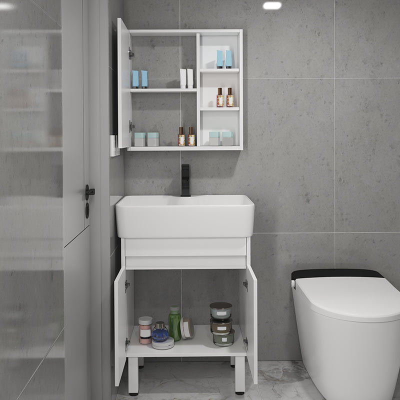 Freestanding Bathroom Vanity Set Modern Faucet Included Bathroom Sink Vanity Clearhalo 'Bathroom Remodel & Bathroom Fixtures' 'Bathroom Vanities' 'bathroom_vanities' 'Home Improvement' 'home_improvement' 'home_improvement_bathroom_vanities' 7321937