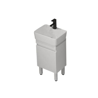 Freestanding Bathroom Vanity Set Modern Faucet Included Bathroom Sink Vanity Vanity & Faucet 15.7"L x 11.8"W x 33.5"H Clearhalo 'Bathroom Remodel & Bathroom Fixtures' 'Bathroom Vanities' 'bathroom_vanities' 'Home Improvement' 'home_improvement' 'home_improvement_bathroom_vanities' 7321955