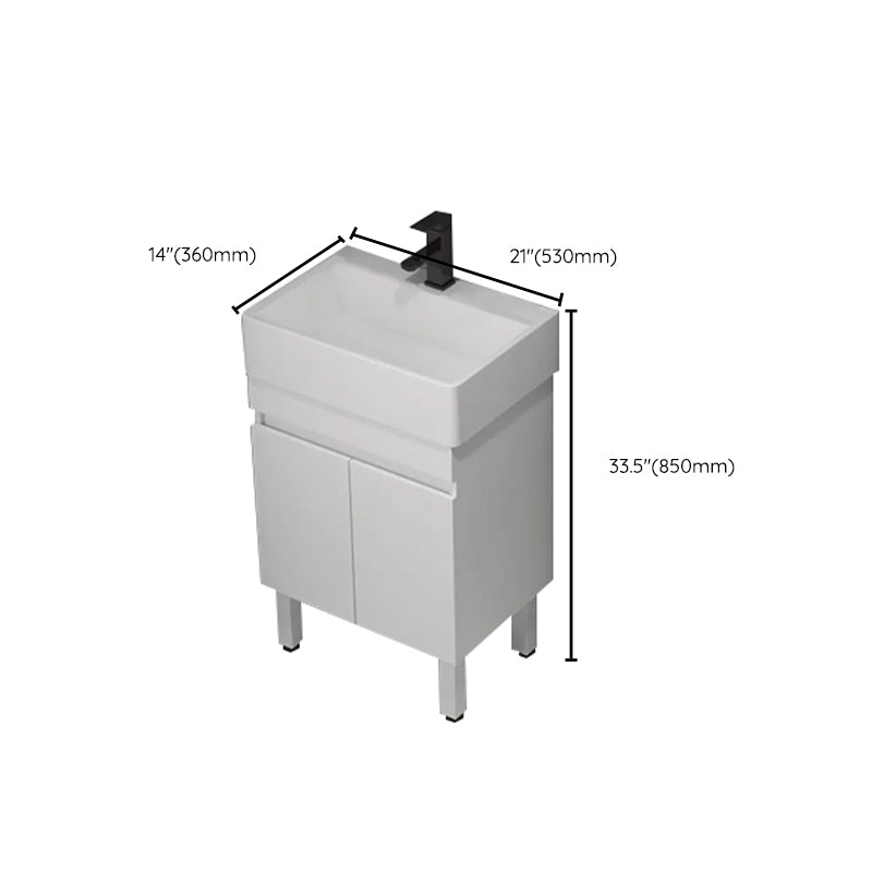 Freestanding Bathroom Vanity Set Modern Faucet Included Bathroom Sink Vanity Clearhalo 'Bathroom Remodel & Bathroom Fixtures' 'Bathroom Vanities' 'bathroom_vanities' 'Home Improvement' 'home_improvement' 'home_improvement_bathroom_vanities' 7321962