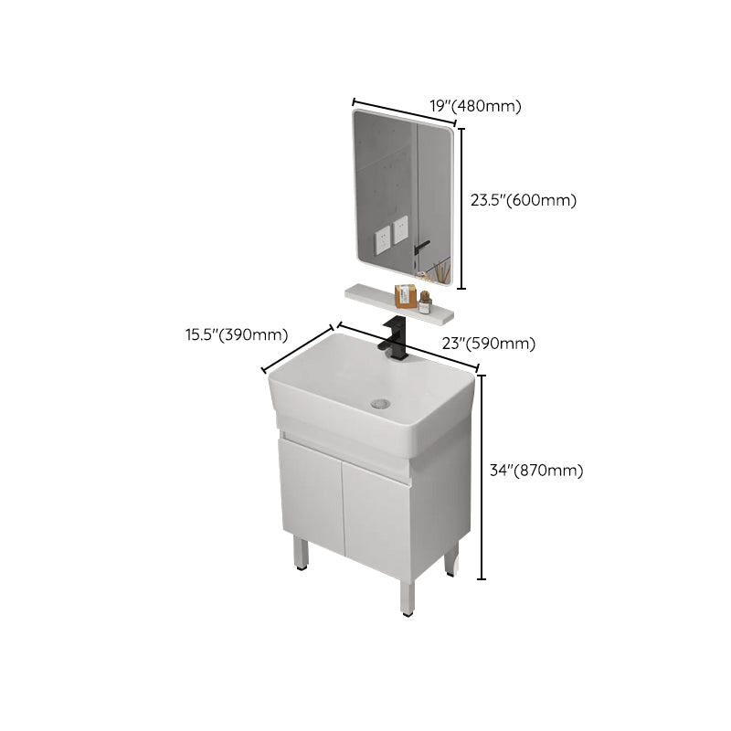 Freestanding Bathroom Vanity Set Modern Faucet Included Bathroom Sink Vanity Clearhalo 'Bathroom Remodel & Bathroom Fixtures' 'Bathroom Vanities' 'bathroom_vanities' 'Home Improvement' 'home_improvement' 'home_improvement_bathroom_vanities' 7321970