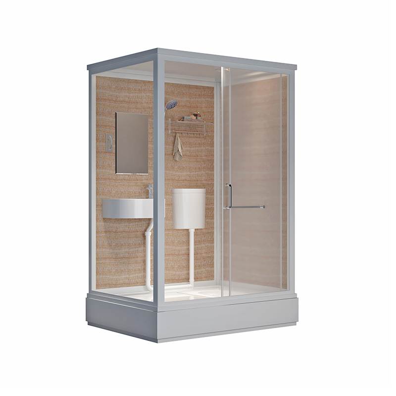 Rectangle Tempered Glass Shower Stall Frosted Semi-Frameless Shower Stall Clearhalo 'Bathroom Remodel & Bathroom Fixtures' 'Home Improvement' 'home_improvement' 'home_improvement_shower_stalls_enclosures' 'Shower Stalls & Enclosures' 'shower_stalls_enclosures' 'Showers & Bathtubs' 7322164