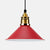 1 Bulb Pendant Light Modern Stylish Conic Shade Metal Hanging Lamp in Black/Grey/White for Dining Room Red Clearhalo 'Ceiling Lights' 'Modern Pendants' 'Modern' 'Pendant Lights' 'Pendants' Lighting' 73223