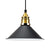 1 Bulb Pendant Light Modern Stylish Conic Shade Metal Hanging Lamp in Black/Grey/White for Dining Room Black Clearhalo 'Ceiling Lights' 'Modern Pendants' 'Modern' 'Pendant Lights' 'Pendants' Lighting' 73227