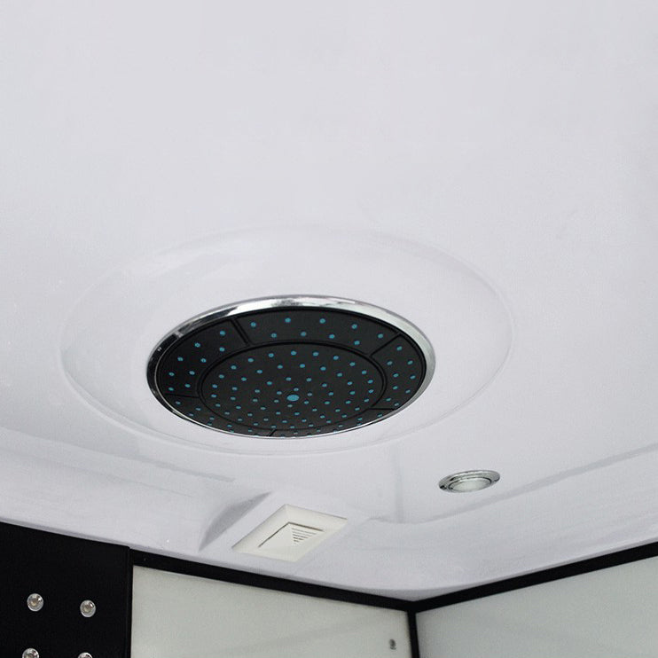 Round Tempered Glass Shower Enclosure with Base Kit Framed Tub & Shower Kit Clearhalo 'Bathroom Remodel & Bathroom Fixtures' 'Home Improvement' 'home_improvement' 'home_improvement_shower_stalls_enclosures' 'Shower Stalls & Enclosures' 'shower_stalls_enclosures' 'Showers & Bathtubs' 7322824