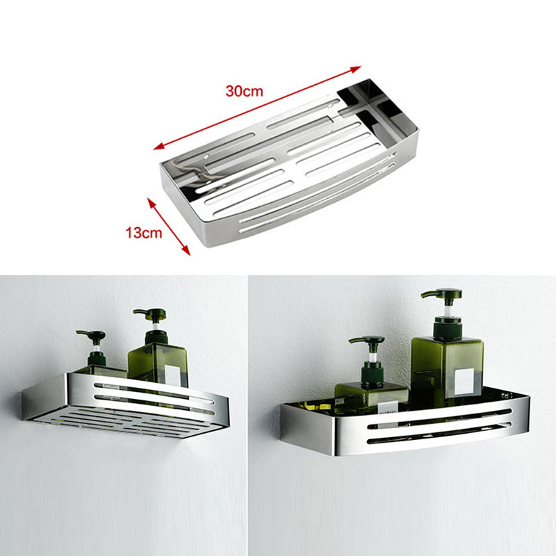 Contemporary Bathroom Accessory As Individual Or As a Set in Silver Clearhalo 'Bathroom Hardware Sets' 'Bathroom Hardware' 'Bathroom Remodel & Bathroom Fixtures' 'bathroom_hardware_sets' 'Home Improvement' 'home_improvement' 'home_improvement_bathroom_hardware_sets' 7322949