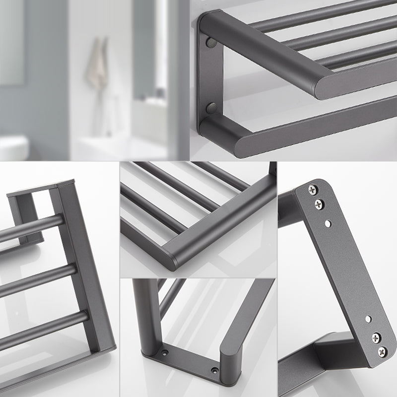 Contemporary Grey Bathroom Accessory As Individual Or As a Set Clearhalo 'Bathroom Hardware Sets' 'Bathroom Hardware' 'Bathroom Remodel & Bathroom Fixtures' 'bathroom_hardware_sets' 'Home Improvement' 'home_improvement' 'home_improvement_bathroom_hardware_sets' 7323001