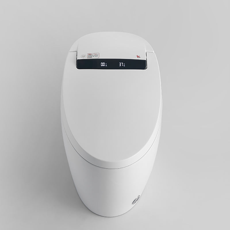 Elongated White Floor Standing Bidet with Heated Seat Contemporary Bidet Clearhalo 'Bathroom Remodel & Bathroom Fixtures' 'Bidets' 'Home Improvement' 'home_improvement' 'home_improvement_bidets' 'Toilets & Bidets' 7323574