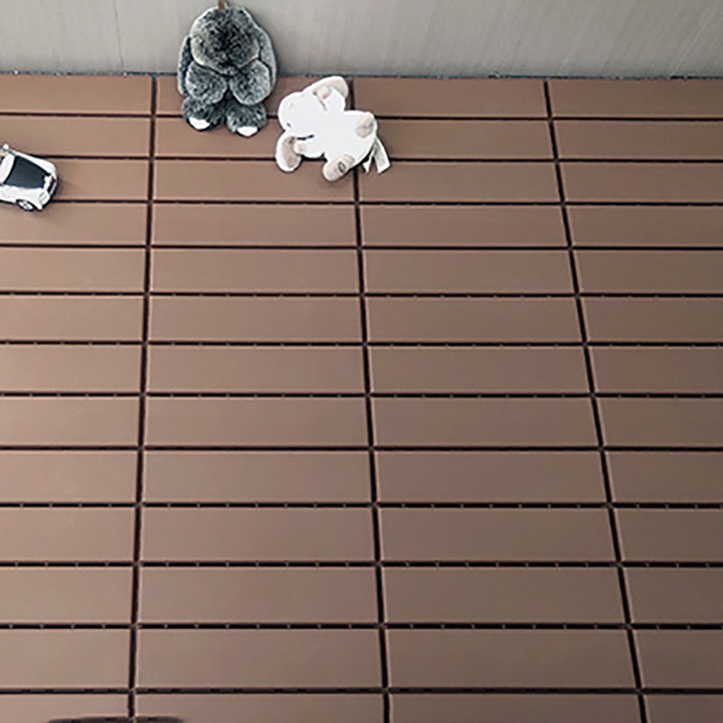 4-Slat 12" X 12" PVC Floor Tiles Interlocking Installation Floor Board Tiles Clearhalo 'Home Improvement' 'home_improvement' 'home_improvement_outdoor_deck_tiles_planks' 'Outdoor Deck Tiles & Planks' 'Outdoor Flooring & Tile' 'Outdoor Remodel' 'outdoor_deck_tiles_planks' 7323753