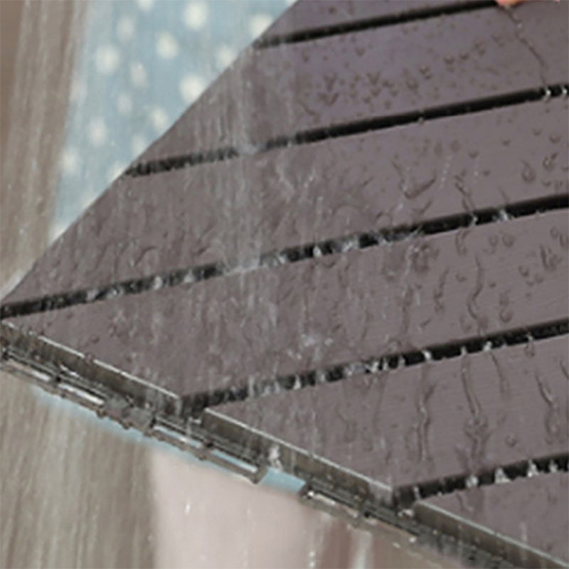 4-Slat 12" X 12" PVC Floor Tiles Interlocking Installation Floor Board Tiles Clearhalo 'Home Improvement' 'home_improvement' 'home_improvement_outdoor_deck_tiles_planks' 'Outdoor Deck Tiles & Planks' 'Outdoor Flooring & Tile' 'Outdoor Remodel' 'outdoor_deck_tiles_planks' 7323758