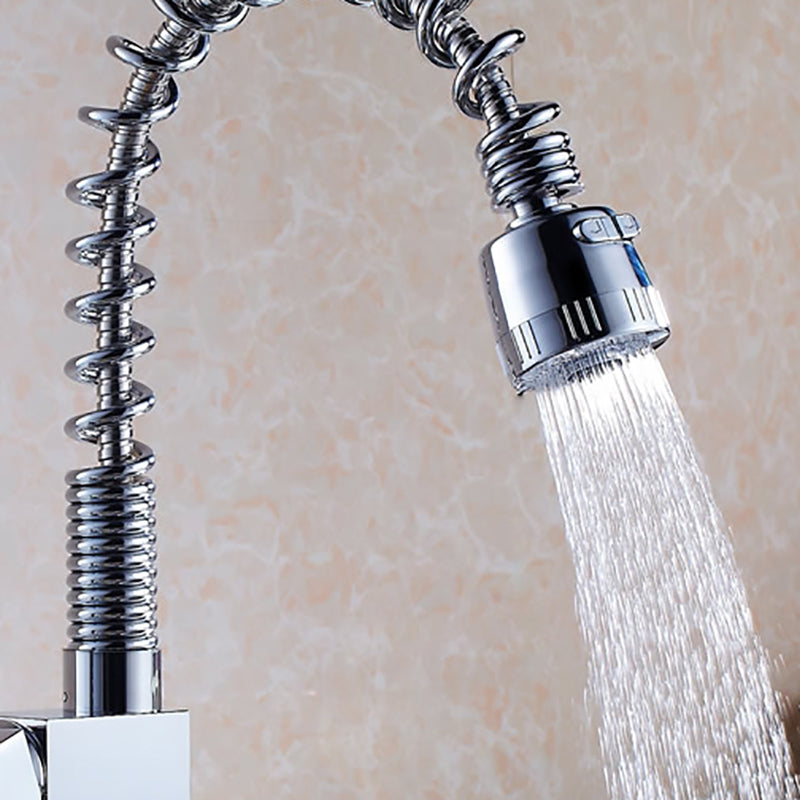 Modern Farmhouse Kitchen Faucet Copper Pull Down Standard Kitchen Faucets Single Handle Clearhalo 'Home Improvement' 'home_improvement' 'home_improvement_kitchen_faucets' 'Kitchen Faucets' 'Kitchen Remodel & Kitchen Fixtures' 'Kitchen Sinks & Faucet Components' 'kitchen_faucets' 7323796