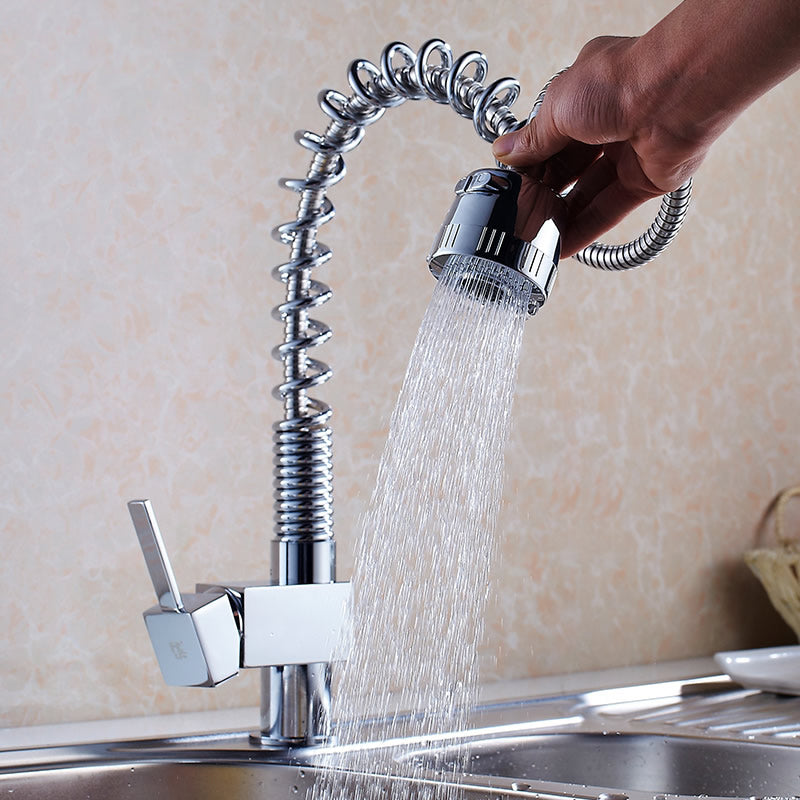 Modern Farmhouse Kitchen Faucet Copper Pull Down Standard Kitchen Faucets Single Handle Clearhalo 'Home Improvement' 'home_improvement' 'home_improvement_kitchen_faucets' 'Kitchen Faucets' 'Kitchen Remodel & Kitchen Fixtures' 'Kitchen Sinks & Faucet Components' 'kitchen_faucets' 7323797