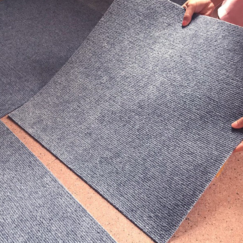 Carpet Tile Non-Skid Fade Resistant Solid Color Self-Stick Peel and Stick Carpet Tiles Clearhalo 'Carpet Tiles & Carpet Squares' 'carpet_tiles_carpet_squares' 'Flooring 'Home Improvement' 'home_improvement' 'home_improvement_carpet_tiles_carpet_squares' Walls and Ceiling' 7323893