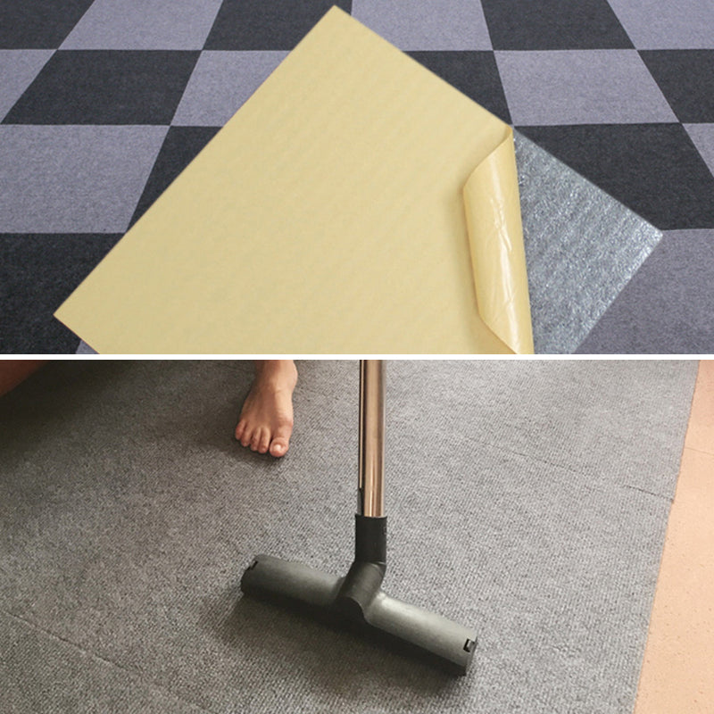 Carpet Tile Non-Skid Fade Resistant Solid Color Self-Stick Peel and Stick Carpet Tiles Clearhalo 'Carpet Tiles & Carpet Squares' 'carpet_tiles_carpet_squares' 'Flooring 'Home Improvement' 'home_improvement' 'home_improvement_carpet_tiles_carpet_squares' Walls and Ceiling' 7323899