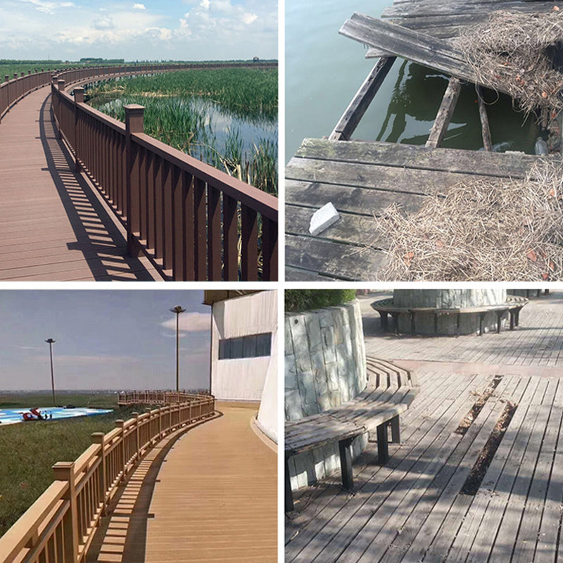 Modern Outdoor Floor Tile Wooden Waterproof Anti Slip Floor Tile Clearhalo 'Flooring 'Hardwood Flooring' 'hardwood_flooring' 'Home Improvement' 'home_improvement' 'home_improvement_hardwood_flooring' Walls and Ceiling' 7323984