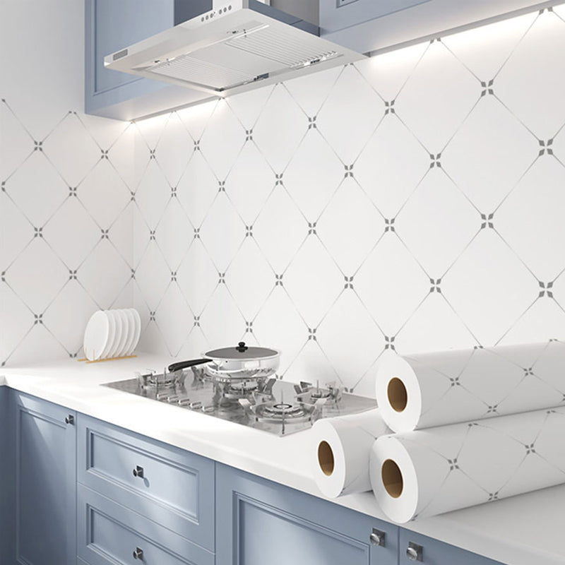 Square Mosaic Peel & Stick Tile Stain Resistant Kitchen Backsplash Tiles Off-White Clearhalo 'Flooring 'Home Improvement' 'home_improvement' 'home_improvement_peel_stick_blacksplash' 'Peel & Stick Backsplash Tile' 'peel_stick_blacksplash' 'Walls & Ceilings' Walls and Ceiling' 7324046