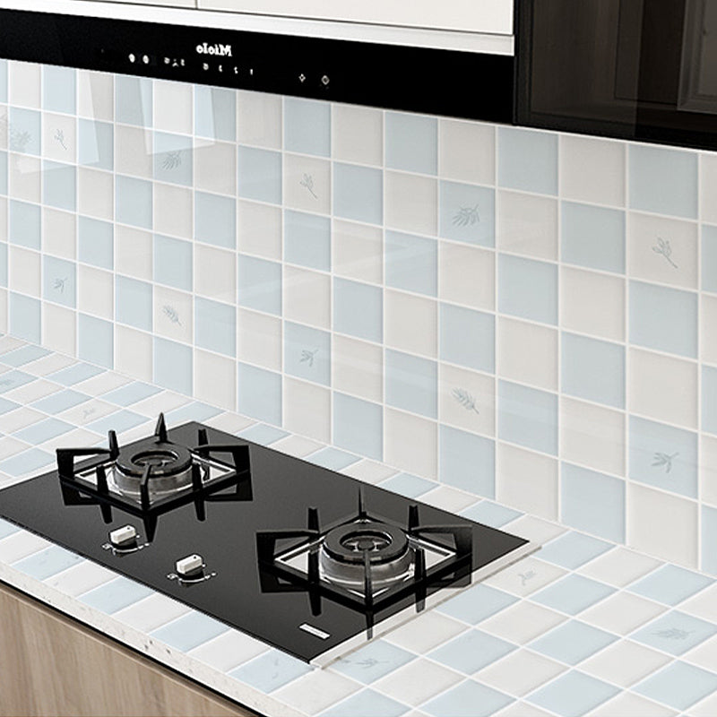 Square Mosaic Peel & Stick Tile Stain Resistant Kitchen Backsplash Tiles Clearhalo 'Flooring 'Home Improvement' 'home_improvement' 'home_improvement_peel_stick_blacksplash' 'Peel & Stick Backsplash Tile' 'peel_stick_blacksplash' 'Walls & Ceilings' Walls and Ceiling' 7324059