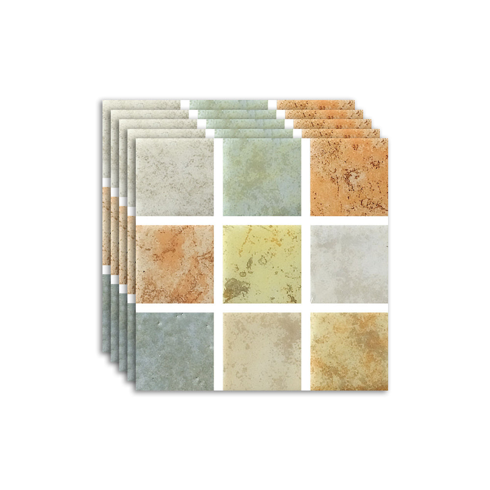 Square Mosaic Peel & Stick Tile Water-resistant Kitchen Backsplash Tiles Gray-Blue Clearhalo 'Flooring 'Home Improvement' 'home_improvement' 'home_improvement_peel_stick_blacksplash' 'Peel & Stick Backsplash Tile' 'peel_stick_blacksplash' 'Walls & Ceilings' Walls and Ceiling' 7324091
