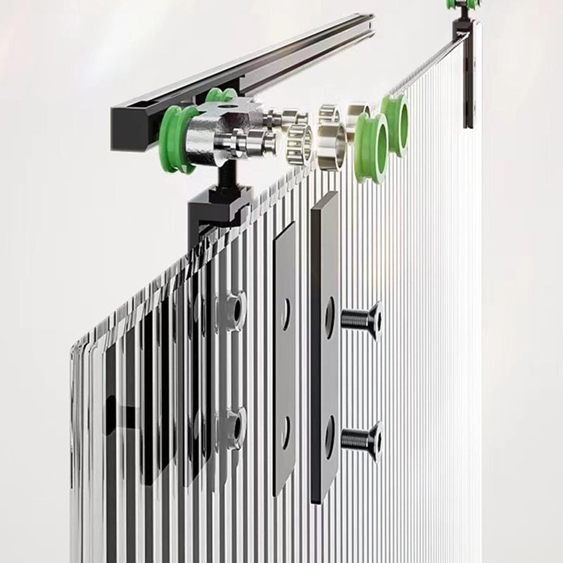 Tempered Glass Shower Bath Door Sliding Transparent Metal Framed Shower Door Clearhalo 'Bathroom Remodel & Bathroom Fixtures' 'Home Improvement' 'home_improvement' 'home_improvement_shower_tub_doors' 'Shower and Tub Doors' 'shower_tub_doors' 'Showers & Bathtubs' 7324172