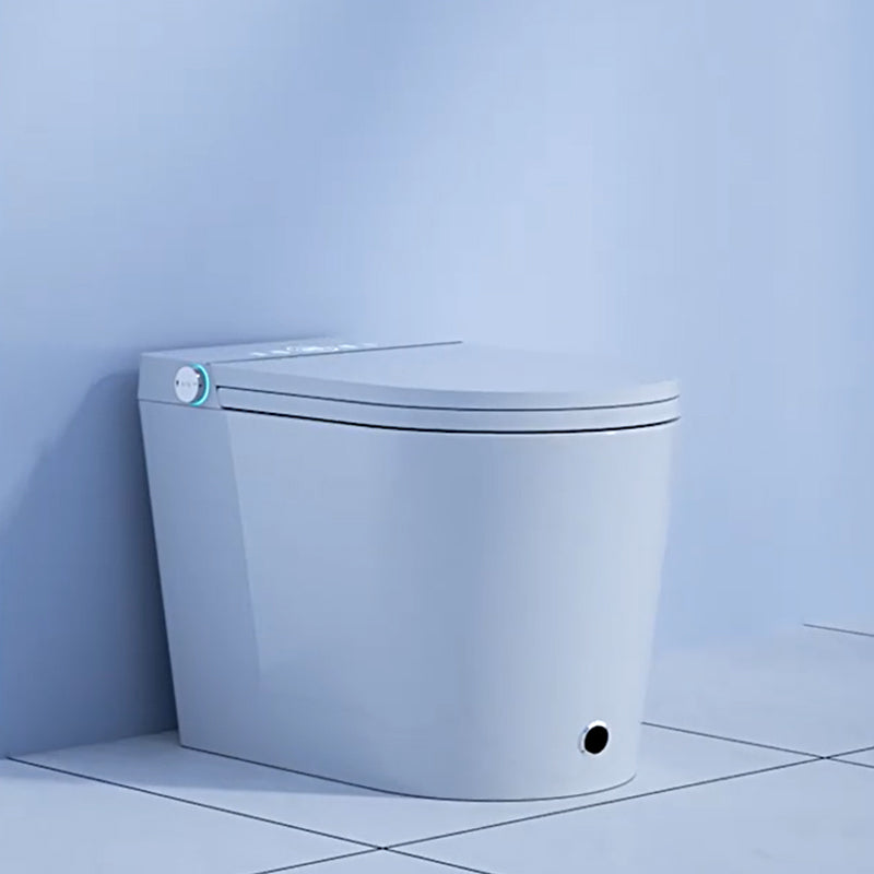 Contemporary Floor Mounted Toilet Heated Seat Included Urine Toilet for Bathroom Automatic Lid( Top Configuration) 12" Clearhalo 'Bathroom Remodel & Bathroom Fixtures' 'Home Improvement' 'home_improvement' 'home_improvement_toilets' 'Toilets & Bidets' 'Toilets' 7324389