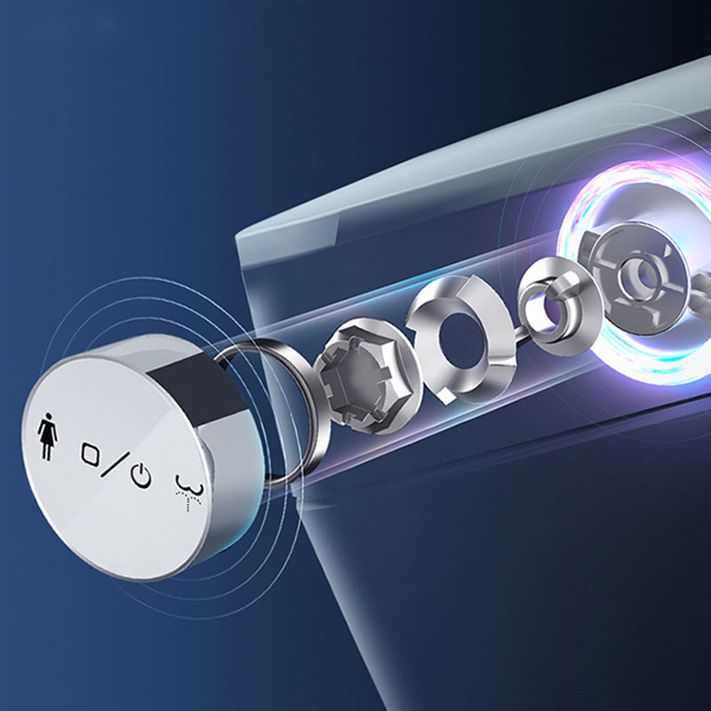 Contemporary Floor Mounted Toilet Heated Seat Included Urine Toilet for Bathroom Clearhalo 'Bathroom Remodel & Bathroom Fixtures' 'Home Improvement' 'home_improvement' 'home_improvement_toilets' 'Toilets & Bidets' 'Toilets' 7324399