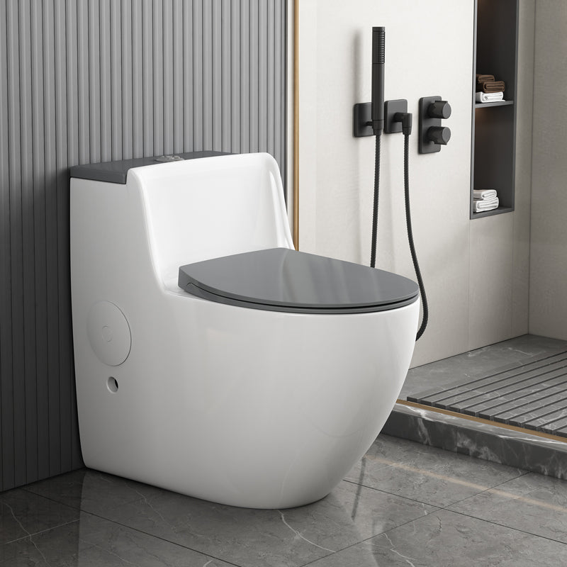 Modern Floor Mounted Flush Toilet Ceramic Siphon Jet Urine Toilet for Bathroom Grey Clearhalo 'Bathroom Remodel & Bathroom Fixtures' 'Home Improvement' 'home_improvement' 'home_improvement_toilets' 'Toilets & Bidets' 'Toilets' 7324402