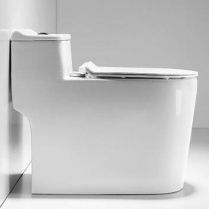 Traditional Floor Mounted Flush Toilet Ceramic Siphon Jet Urine Toilet for Bathroom 15"L x 27"W x 24"H White 14" Clearhalo 'Bathroom Remodel & Bathroom Fixtures' 'Home Improvement' 'home_improvement' 'home_improvement_toilets' 'Toilets & Bidets' 'Toilets' 7324422