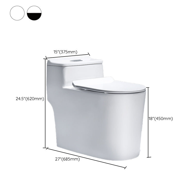 Traditional Floor Mounted Flush Toilet Ceramic Siphon Jet Urine Toilet for Bathroom Clearhalo 'Bathroom Remodel & Bathroom Fixtures' 'Home Improvement' 'home_improvement' 'home_improvement_toilets' 'Toilets & Bidets' 'Toilets' 7324429