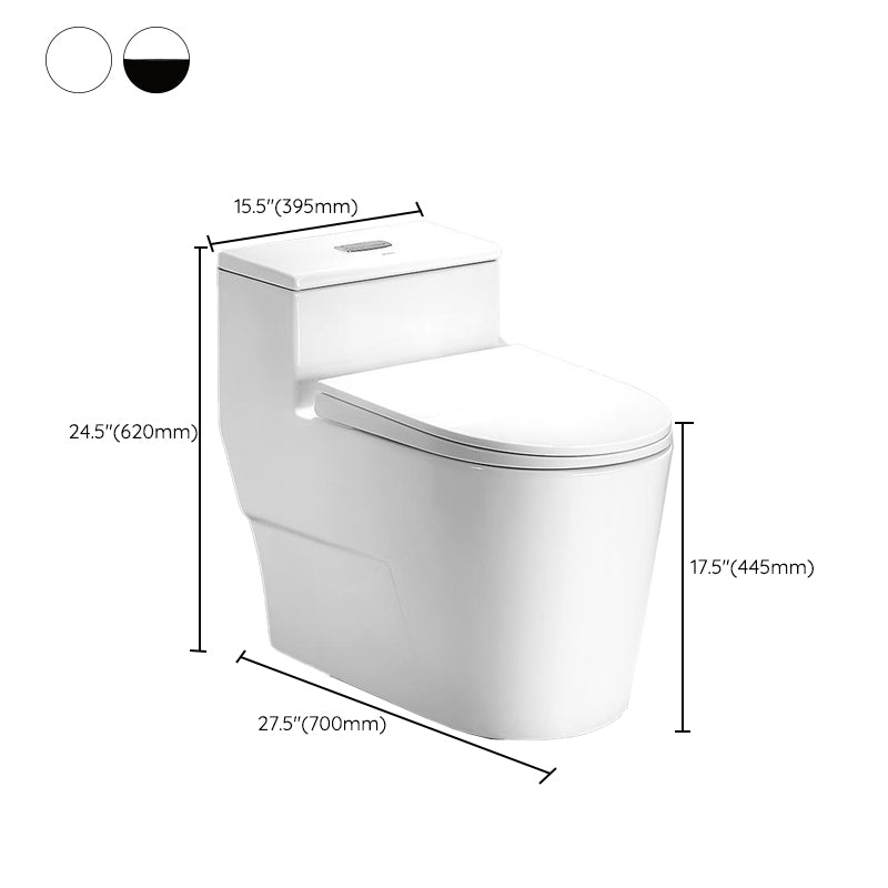 Traditional Floor Mounted Flush Toilet Ceramic Siphon Jet Urine Toilet for Bathroom Clearhalo 'Bathroom Remodel & Bathroom Fixtures' 'Home Improvement' 'home_improvement' 'home_improvement_toilets' 'Toilets & Bidets' 'Toilets' 7324430