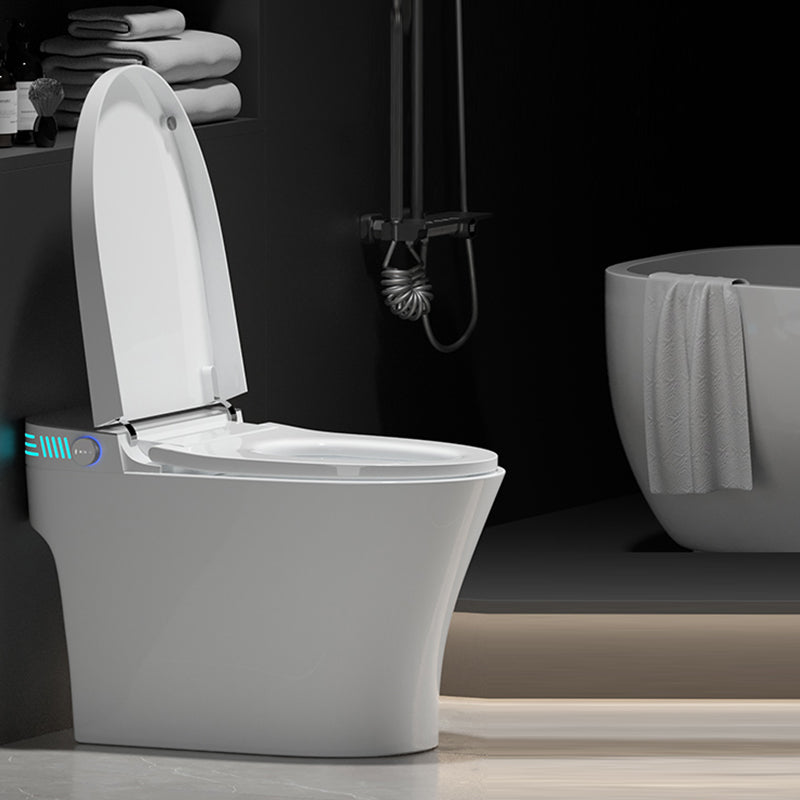 Contemporary Floor Mount Toilet Heated Seat Included Urine Toilet for Bathroom Clearhalo 'Bathroom Remodel & Bathroom Fixtures' 'Home Improvement' 'home_improvement' 'home_improvement_toilets' 'Toilets & Bidets' 'Toilets' 7324449