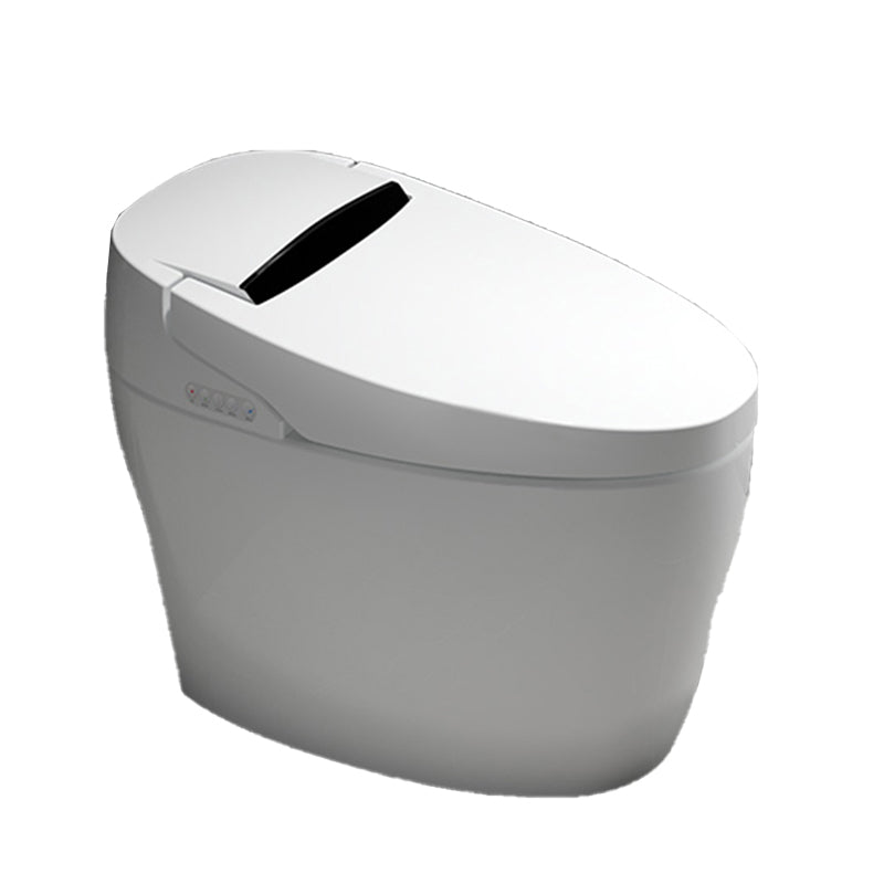Contemporary Floor Mount Toilet Heated Seat Included Urine Toilet for Bathroom Clearhalo 'Bathroom Remodel & Bathroom Fixtures' 'Home Improvement' 'home_improvement' 'home_improvement_toilets' 'Toilets & Bidets' 'Toilets' 7324454