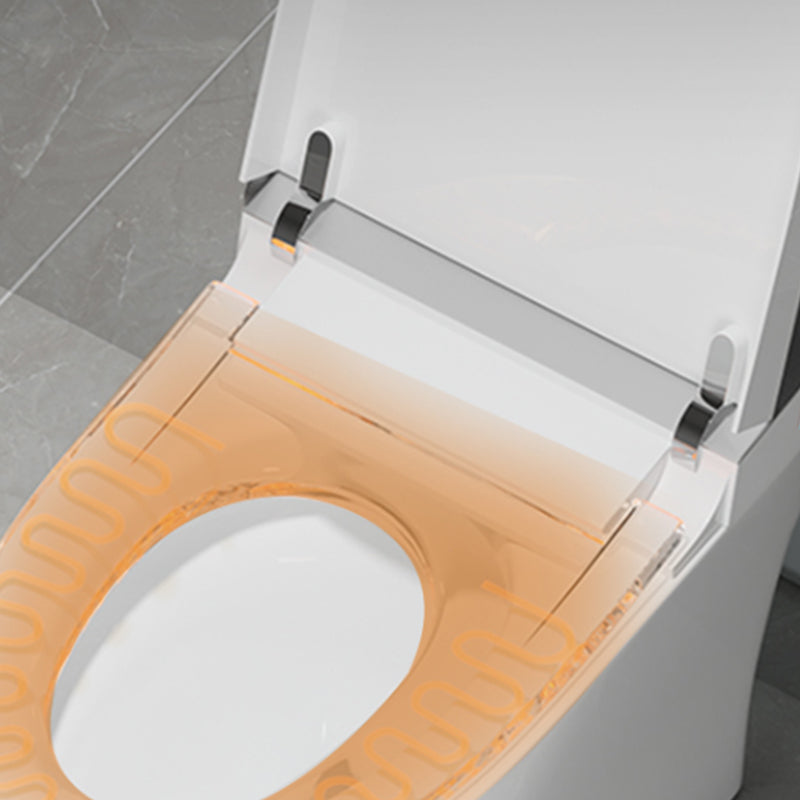 Contemporary Floor Mount Toilet Heated Seat Included Urine Toilet for Bathroom Clearhalo 'Bathroom Remodel & Bathroom Fixtures' 'Home Improvement' 'home_improvement' 'home_improvement_toilets' 'Toilets & Bidets' 'Toilets' 7324457