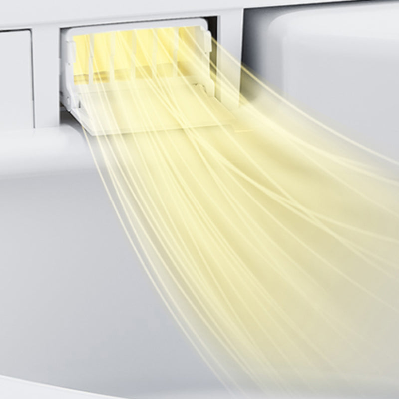 Contemporary Floor Mount Toilet Heated Seat Included Urine Toilet for Bathroom Clearhalo 'Bathroom Remodel & Bathroom Fixtures' 'Home Improvement' 'home_improvement' 'home_improvement_toilets' 'Toilets & Bidets' 'Toilets' 7324459