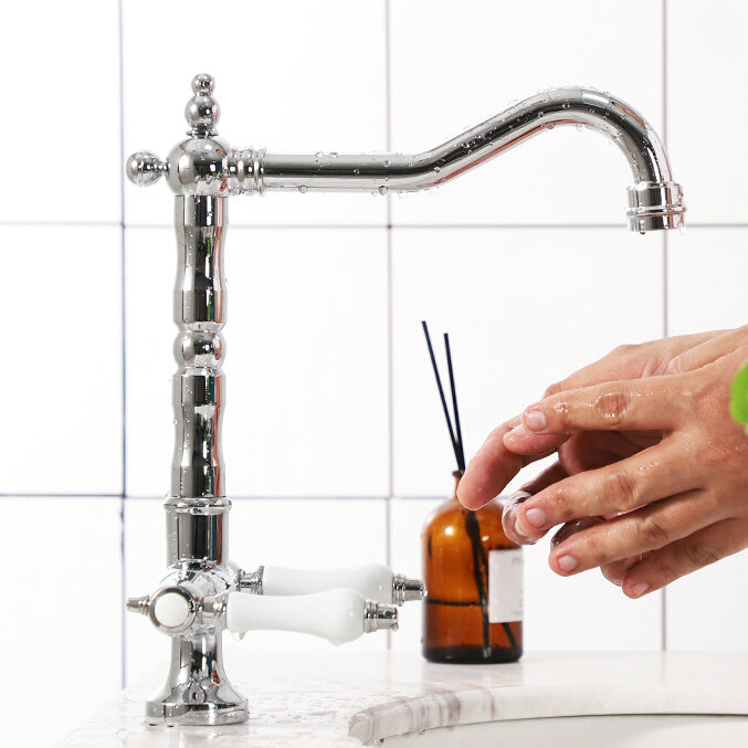 Industrial Wide Spread Bathroom Faucet Lever Handles Lavatory Faucet Clearhalo 'Bathroom Remodel & Bathroom Fixtures' 'Bathroom Sink Faucets' 'Bathroom Sinks & Faucet Components' 'bathroom_sink_faucets' 'Home Improvement' 'home_improvement' 'home_improvement_bathroom_sink_faucets' 7325077