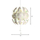 Acrylic Blossom Pendulum Light Modernist 1 Bulb Ceiling Hang Fixture in White with Pull Chain Clearhalo 'Ceiling Lights' 'Modern Pendants' 'Modern' 'Pendant Lights' 'Pendants' Lighting' 732508