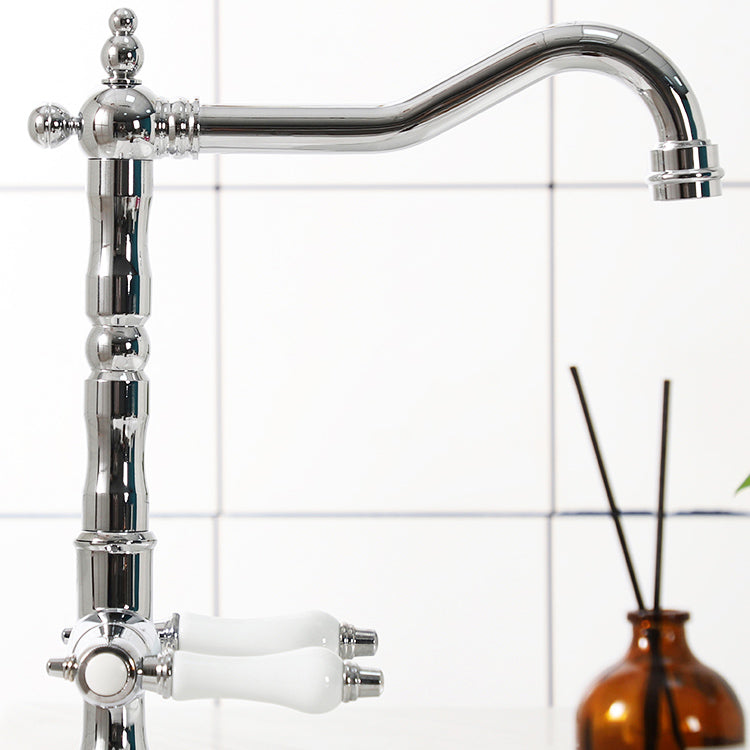 Industrial Wide Spread Bathroom Faucet Lever Handles Lavatory Faucet Clearhalo 'Bathroom Remodel & Bathroom Fixtures' 'Bathroom Sink Faucets' 'Bathroom Sinks & Faucet Components' 'bathroom_sink_faucets' 'Home Improvement' 'home_improvement' 'home_improvement_bathroom_sink_faucets' 7325081